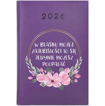 Kalendář Knihový kalendář 2026 A5 fialový