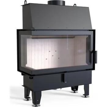 Krbová kamna DEFRO HOME HOPE ME BL krbová vložka 10kW, rohová, dělené sklo, levá, černá - doprava zdarma