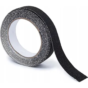 Lepicí páska 5x Protiskluzová páska Relaxdays 2,5 cm x 5 m Černá Voděodolná