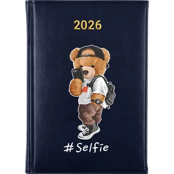 Kalendář Knižkový kalendář 2026 A5 FunnyCase modrý