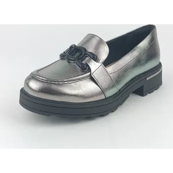 Dámské mokasíny Dámské mokasíny na podpatku Piccadilly 735036-1 metalické 39