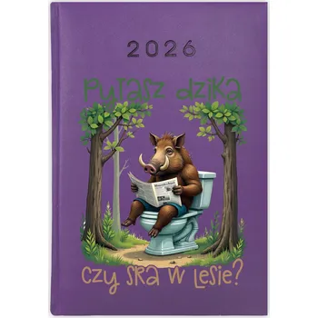 Kalendář Knihový kalendář 2026 A5 fialový