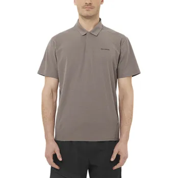 Pánské tričko Salomon Trackline Polo M LC2691400 - iron M