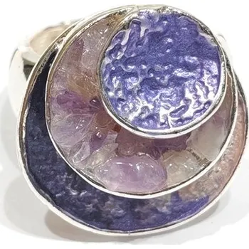 Prsten Prsten Kruhy Barva: Fialová