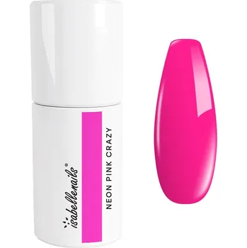 Lak na nehty Hybridní lak barevný lak Isabellenails Crazy Pink 321 6 ml