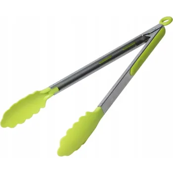 Silikonové kuchyňské kleště na saláty s aretací a nožičkami Kamille 30,5 cm