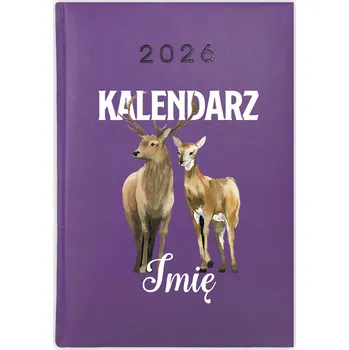 Kalendář Knižní kalendář 2026 A5 FunnyCase fialový