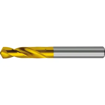 Vrták Krátký vrták DIN6539 tvrdokov TiN typ N válcová stopka 1,0mm FORMAT