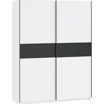 Šatní skříň BERNO Šatní skříň 150 bílá + antracit