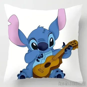 Povlak na dekorativní polštářek Roztomilý povlak Stitch 45x45 cm | povlak na polštář, dekorace do pokoje - H36