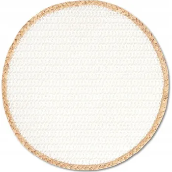 Obraz PODLOŽKA POD TALÍŘ z rýžových slupek ZELLER 38 cm bílá