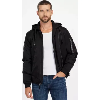 Pánská parka GUESS pánská bunda, bomber Eco Sean černá M