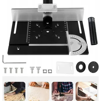 HLINÍKOVÁ DESKA STOLU PRO FRÉZKU S VODÍCÍ LIŠTOU, FRÉZOVACÍ DESKA