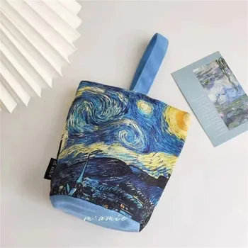 Kabelka Retro plátěná taška s motivem Van Gogha | stylová kabelka, dámská taška - Hvězdná obloha