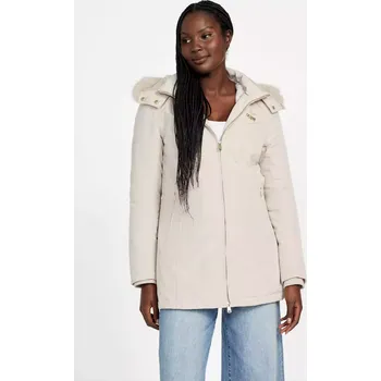 GUESS dámská zimní bunda Sammy mléčná L