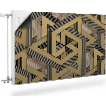 Obraz Magnetická krycí deska na radiátor 120 x 60 cm hnědá