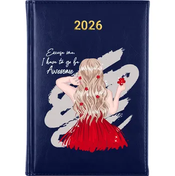 Kalendář Knižní kalendář 2026 A5 modrý