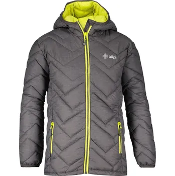 Dívčí bunda Chlapecká bunda KILPI REBEKI-JB QJ0481KI TMAVĚ ŠEDÁ 98