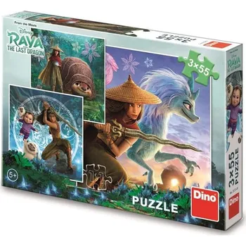 Puzzle Puzzle z filmu Raya a poslední drak, 3 skládačky pro děti od 5 let