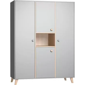 Šatní skříň Faktum Skříň třídílná Colette Grey