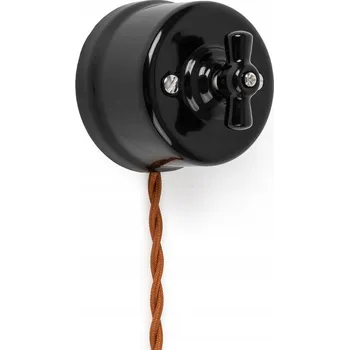 vypínač Jednopólový vypínač Antica T-01A černý