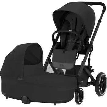 Kočárek CYBEX Balios S Lux + Cot S Lux 2025 Moon Black Black Frame