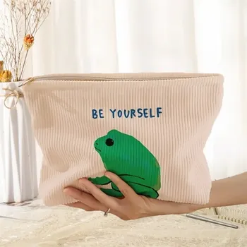 Kosmetická taška Kosmetická taška s potiskem rtů a zvířecím motivem | kosmetická taška, makeup organizér - 6