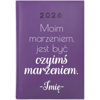 Kalendář Knižkový kalendář 2026 A5 Cute Cups fialový