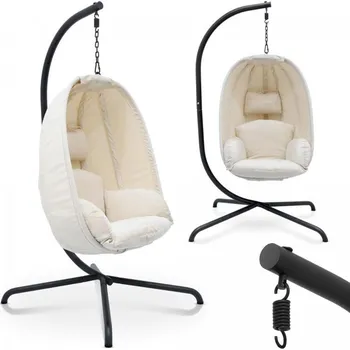 Křeslo Miadomodo závěsné houpací křeslo černé