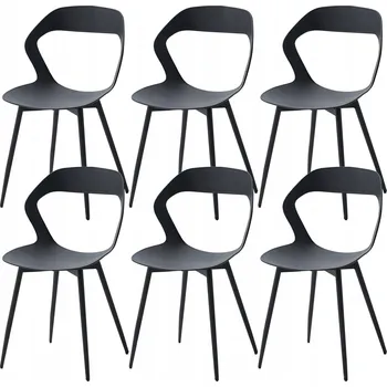 Jídelní židle Židle Arizone 43,5 x 43 x 83 cm černá, 6 ks