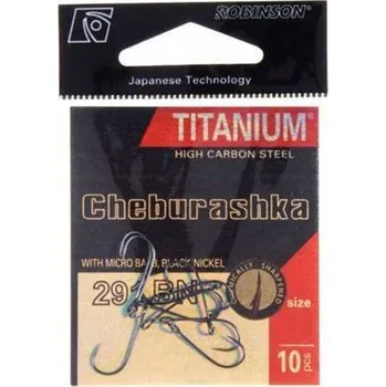 Rybářský háček Spinningové háčky Háčky Titanium Cheburashka 291BN, velikost 10, Robinson 10 ks v balení