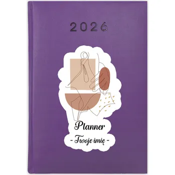 Kalendář Knihový kalendář 2026 A5 fialový