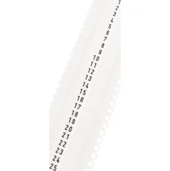 Ušní známky Twintag s popisem 50 ks, bílé varianta 1-50