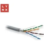 LYNX FTP kabel Cat5e, PVC, 0,5mm, celoměděný, vnitřní, šedý, box 305m