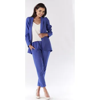 Cizojazyčná kniha Awama Woman's Jacket A187 Awama modrá | krémová 3397687