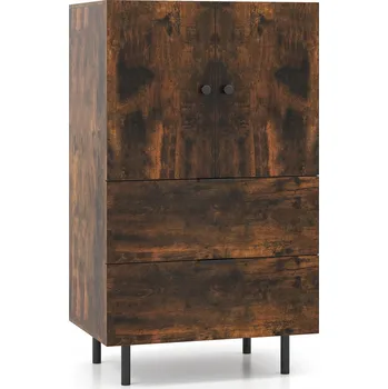 Komoda Komoda Costway 60 x 41,5 x 102 cm v odstínech hnědé