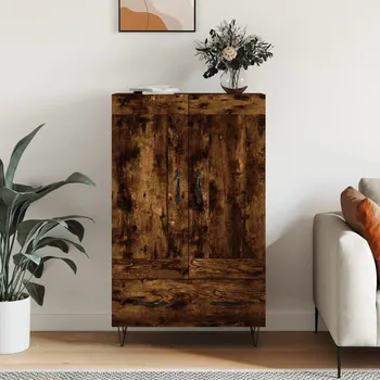 Příborník do zásuvky vidaXL Skříň highboard 69,5 x 31 x 115 cm kompozitní dřevo [830319] Barva: kouřový dub