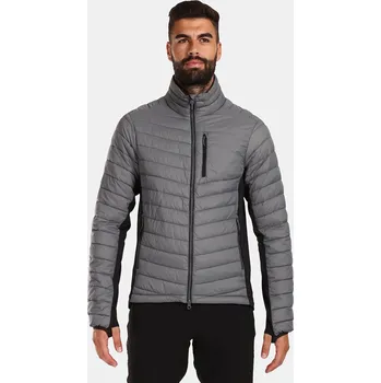 Pánská zateplená bunda KILPI ACTIS-M UM0118KI ŠEDÁ XXXL