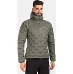 Pánská péřová bunda KILPI ALBERT-M WM0118KI TMAVĚ ZELENÁ M