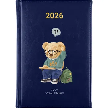 Kalendář Knižní kalendář 2026 A5 modrý