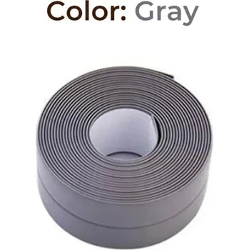 Lepicí páska Voděodolná těsnicí páska do koupelny | těsnicí páska, samolepicí páska - šedá , 2,2 cm x 3,2 m