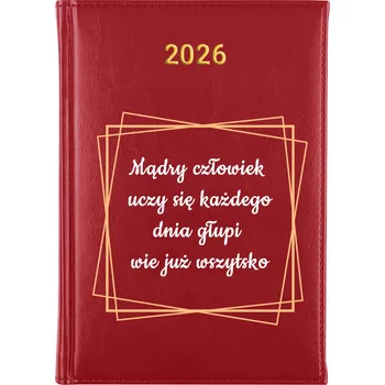 Kalendář Knižní kalendář 2026 A5 FunnyCase červený