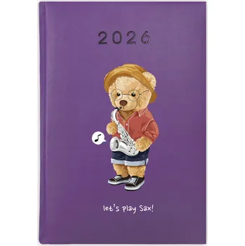 Kalendář Knižní kalendář 2026 A5 FunnyCase fialový