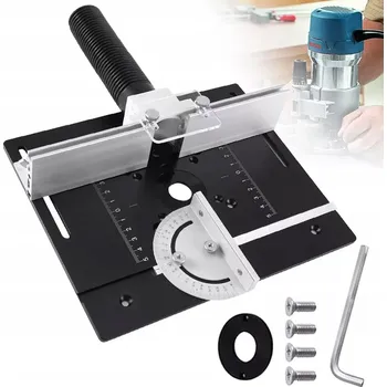 HLINÍKOVÁ DESKA STOLU PRO FRÉZKU S VODÍCÍ LIŠTOU, FRÉZOVACÍ DESKA