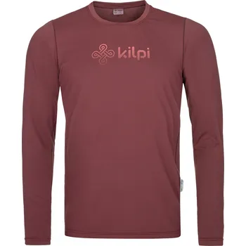 Pánské tričko Pánské funkční triko KILPI SPOLETO-M RM0319KI TMAVĚ ČERVENÁ XS