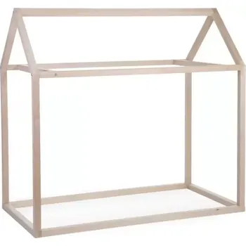 Kočárek Childhome Rám postele Domek 70x140cm Natural