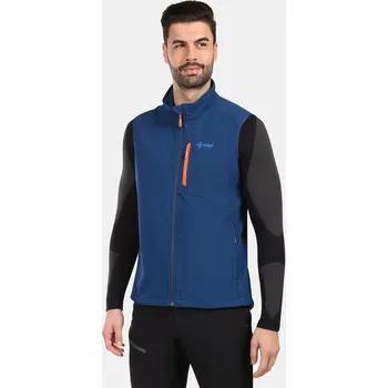 Pánská bunda Pánská softshellová vesta KILPI NOIL-M YMX114KI TMAVĚ MODRÁ 4XL