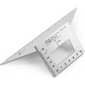 Úhloměr Japonské hliníkové pokosové pravítko SHINWA 45°