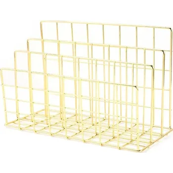 Stolní drátěný organizér na dokumenty | úložný regál, stolní organizér - A2