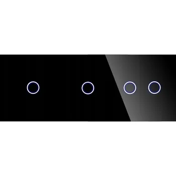 vypínač Rámeček trojitý DC Smart Home černý